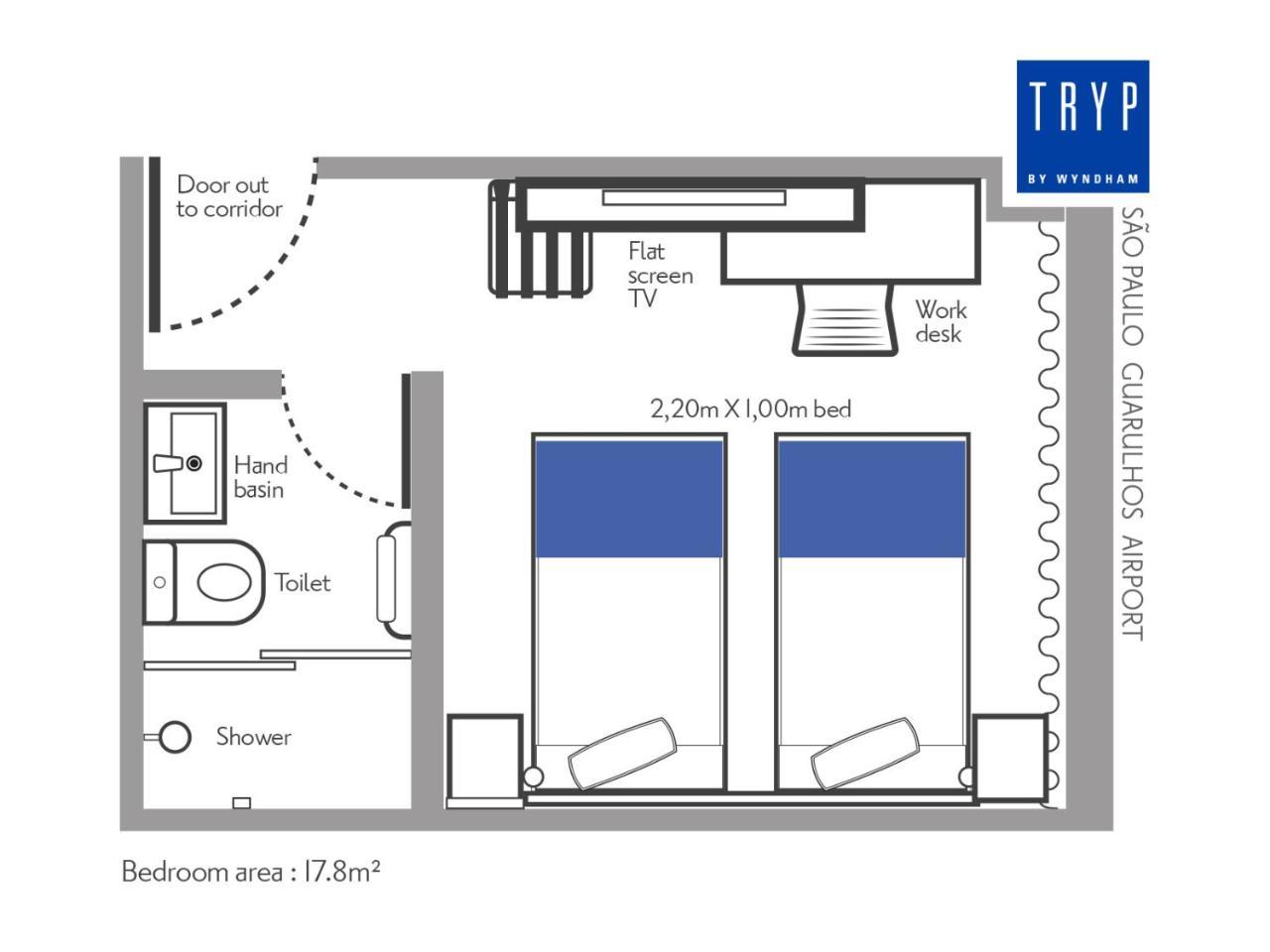 Tryp By Wyndham Sao Paulo Airport: Airside Transit Hotel at Terminal 3 Guarulhos Exterior photo