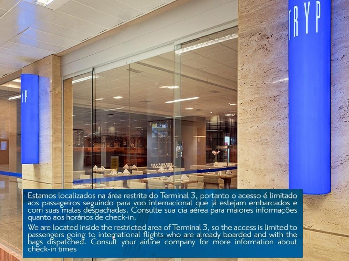 Tryp By Wyndham Sao Paulo Airport: Airside Transit Hotel at Terminal 3 Guarulhos Exterior photo